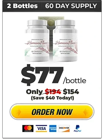 HormoneFlux bottles shown together, available in 1, 3 and 6-bottle packages